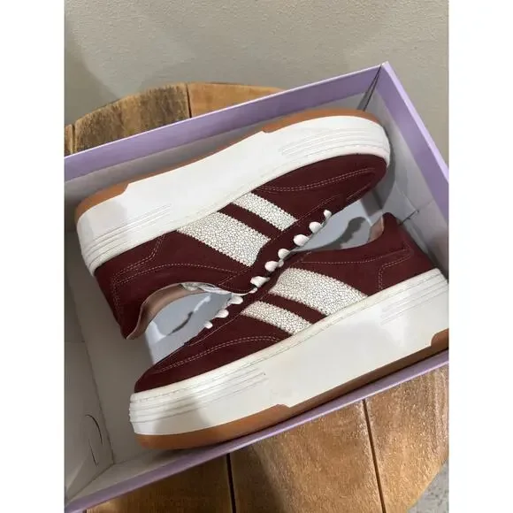Madden Girl Livvyy platform lace-up red maroon sneakers size 7.5 NEW - Picture 9 of 9